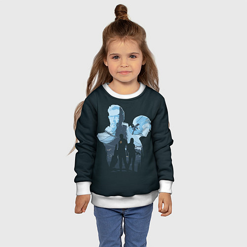 Детский свитшот Гордон и Алекс / 3D-Белый – фото 4