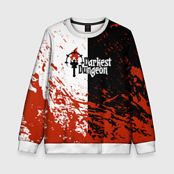 Детский свитшот Darkest Dungeon DD Black White Logo