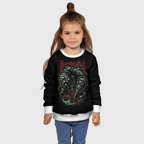 Детский свитшот Большой папочка / 3D-Белый – фото 4