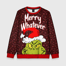 Свитшот детский ГРИНЧ GRINCH WHATEVER, цвет: 3D-красный