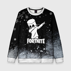 Детский свитшот НОВОГОДНИЙ FORTNITE MARSHMELLO