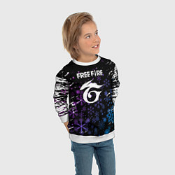 Свитшот детский Free Fire новогодний, цвет: 3D-белый — фото 2