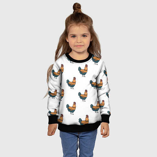 Детский свитшот Ну ты и / 3D-Черный – фото 4