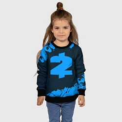 Свитшот детский PAYDAY 2 - Краска, цвет: 3D-черный — фото 2