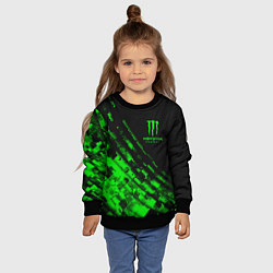 Свитшот детский Monster Energy Текстура, цвет: 3D-черный — фото 2