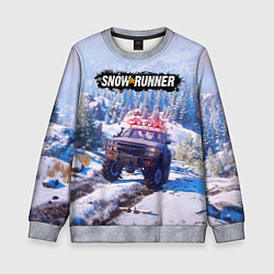 Детский свитшот SnowRunner Гонки по бездорожью