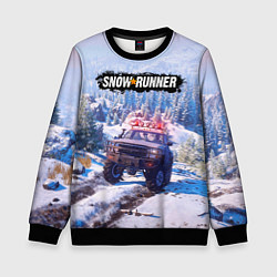 Детский свитшот SnowRunner Гонки по бездорожью