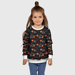 Свитшот детский Basketball - Баскетбол, цвет: 3D-белый — фото 2