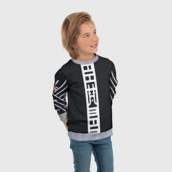 Свитшот детский ЧЕРНЫЕ ДРАКОНЫ BLACK DRAGON, цвет: 3D-меланж — фото 2