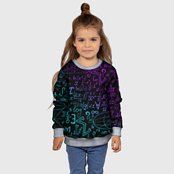 Свитшот детский НЕОНОВЫЕ ФОРМУЛЫ NEON FORMULAS, цвет: 3D-меланж — фото 2