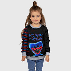 Свитшот детский Хагги ВАГГИ Poppy Playtime, цвет: 3D-меланж — фото 2