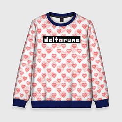 Детский свитшот DELTARUNE PATTERN LOGO