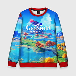 Детский свитшот МИР ГЕНШИН ИМПАКТ WORLD GENSHIN IMPACT