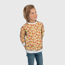 Свитшот детский Пицца Pizza, цвет: 3D-белый — фото 2