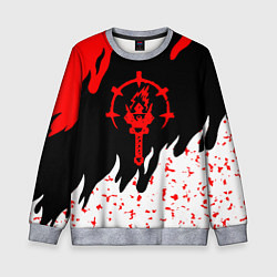 Детский свитшот Darkest Dungeon огонь