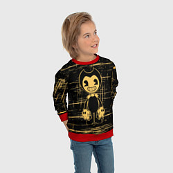 Свитшот детский Bendy and the ink machine - Бенди, цвет: 3D-красный — фото 2