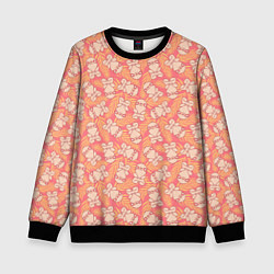 Свитшот детский Забавные Ленивцы, цвет: 3D-черный