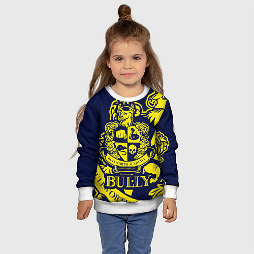 Детский свитшот Bully, Bullworth Academy / 3D-Белый – фото 4
