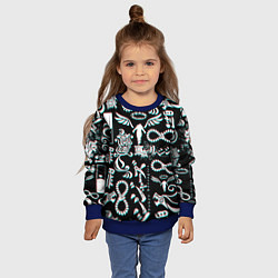 Свитшот детский ТОКИЙСКИЕ МСТИТЕЛИ ГЛИТЧ, GLITCH, цвет: 3D-синий — фото 2