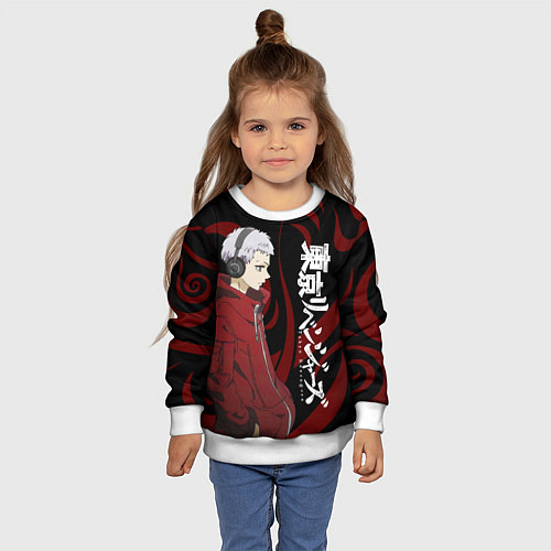 Детский свитшот ТАКАШИ МИЦУЯ ТОСВА / 3D-Белый – фото 4