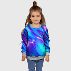 Свитшот детский Neon Holographic, цвет: 3D-меланж — фото 2