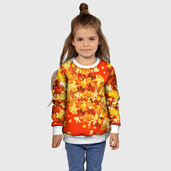 Свитшот детский Кленовый листопад, цвет: 3D-белый — фото 2