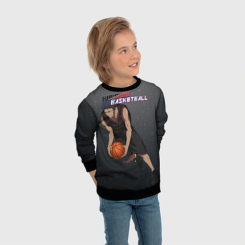 Детский свитшот Дайки Аомине / 3D-Черный – фото 3