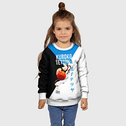 Свитшот детский Тецуя Куроко - Баскетбол Куроко, цвет: 3D-белый — фото 2