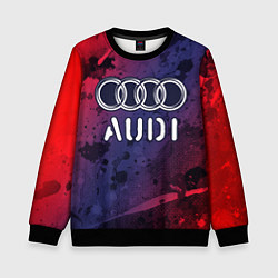 Свитшот детский AUDI Audi Краски, цвет: 3D-черный