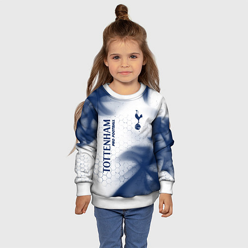 Детский свитшот TOTTENHAM HOTSPUR Pro Football - Пламя / 3D-Белый – фото 4