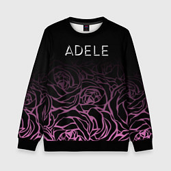 Свитшот детский Adele Розы, цвет: 3D-черный