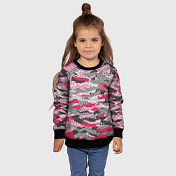 Свитшот детский Именной камуфляж Татьяна, цвет: 3D-черный — фото 2