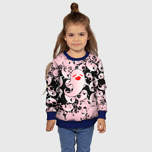 Детский свитшот Genshin Impact - Ху Тао / 3D-Синий – фото 4