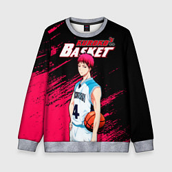 Свитшот детский Kuroko no Basuke, Akashi Seijuro Сейджуро Акаши, цвет: 3D-меланж