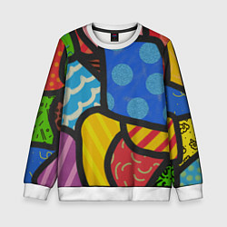 Свитшот детский В стиле ромеро бритто, цвет: 3D-белый