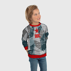 Свитшот детский SU-57 FELON, цвет: 3D-красный — фото 2