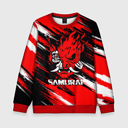 Детский свитшот SAMURAI CYBERPUNK 2077 КИБЕРПАНК 2077