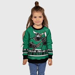 Свитшот детский Dallas Stars, Даллас Старз, цвет: 3D-черный — фото 2