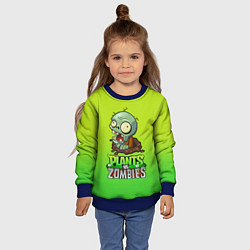 Свитшот детский Plants vs Zombies зомби, цвет: 3D-синий — фото 2