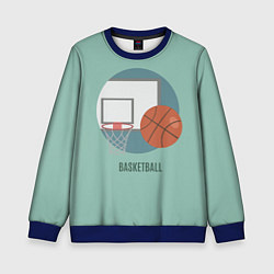 Свитшот детский Basketball Спорт, цвет: 3D-синий