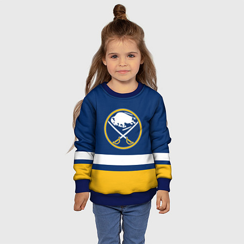 Детский свитшот Buffalo Sabres, Баффало Сейберз / 3D-Синий – фото 4