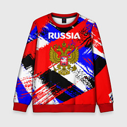 Детский свитшот Russia Геометрия патриотизм