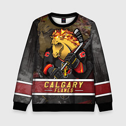 Детский свитшот Калгари Флэймз, Calgary Flames Маскот