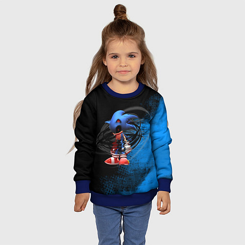 Детский свитшот Тёмная энергия! / 3D-Синий – фото 4