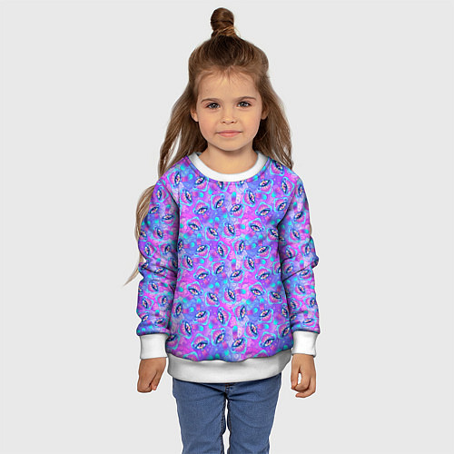 Детский свитшот Магические Грибы / 3D-Белый – фото 4