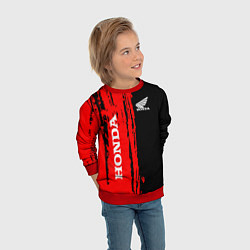 Свитшот детский Honda марка авто, цвет: 3D-красный — фото 2