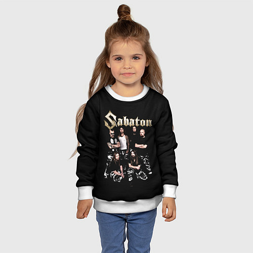 Детский свитшот SABATON САБАТОН / 3D-Белый – фото 4
