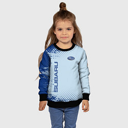Свитшот детский Subaru - Субару, цвет: 3D-черный — фото 2