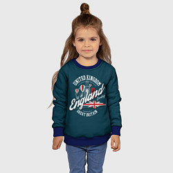 Свитшот детский Англия England, цвет: 3D-синий — фото 2