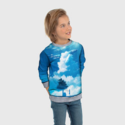 Свитшот детский Let your dreams come true, цвет: 3D-меланж — фото 2